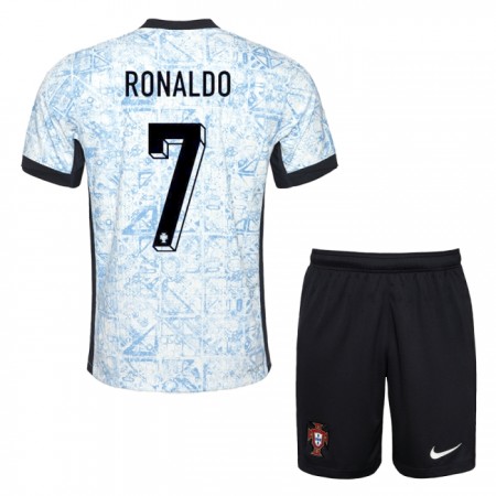 Portugal Ronaldo 7 Børn Udebane EM 2024 - Fodboldtrøjer (S/S) Portugal Ronaldo 7 Børn Udebane EM 2024 - Fodboldtrøjer (S/S)